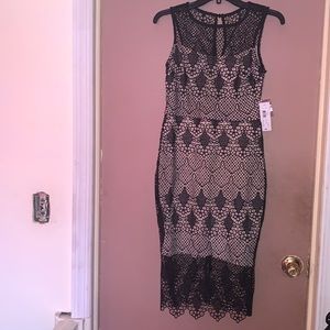 NWT Black/RoseNude Dress sz 2